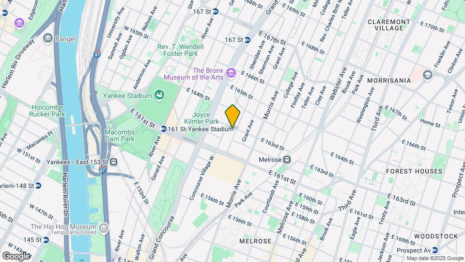 214 E 163rd St Map and Location Details
