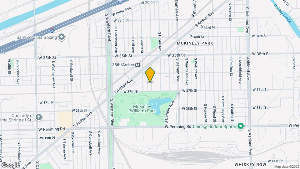 3634 S Hamilton Ave, Unit Unit 1 Map and Location Details