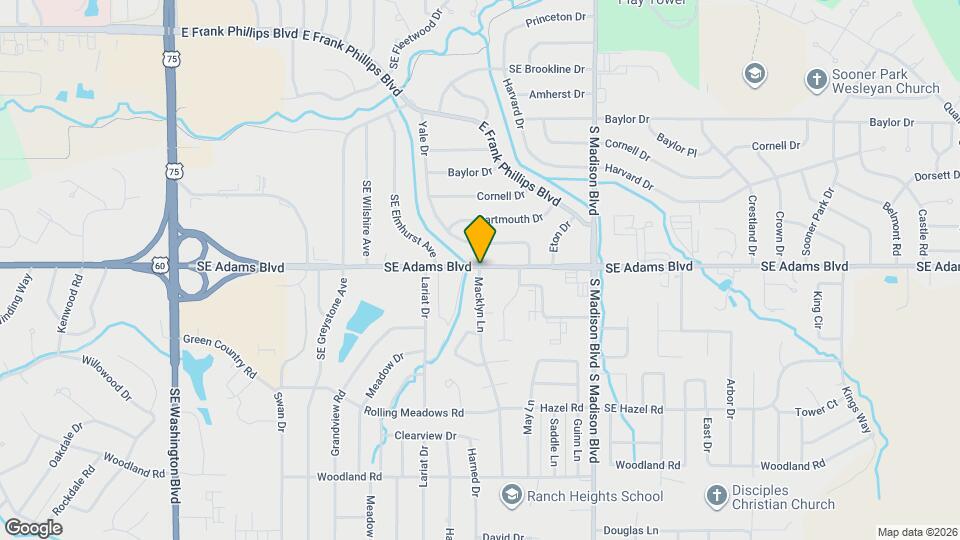 4715 SE Adams Blvd Map and Location Details