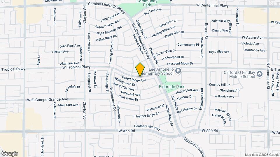 1540 Desert Ridge Ave Map and Location Details