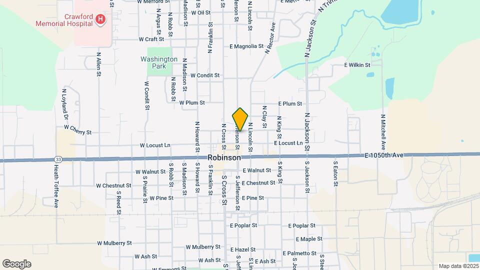 206 N Jefferson St Map and Location Details