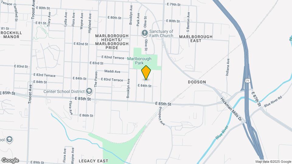 8337 Olive St Map and Location Details