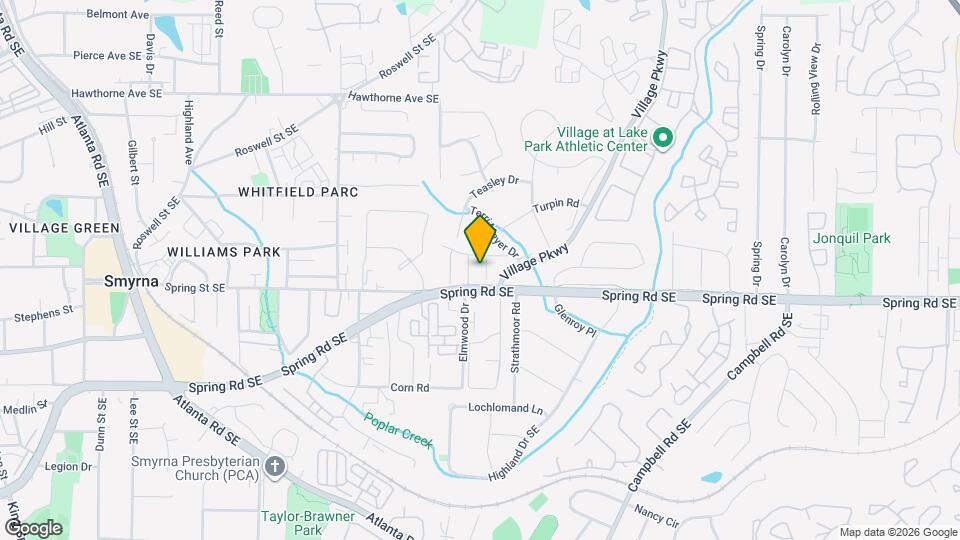 1822 Cumberland Valley Pl SE Map and Location Details