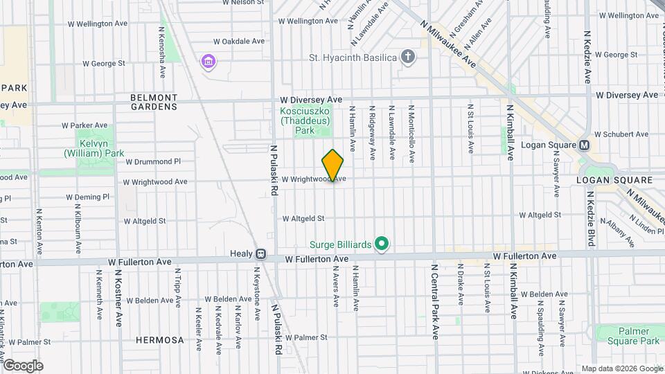 2549 N Avers Ave Map and Location Details