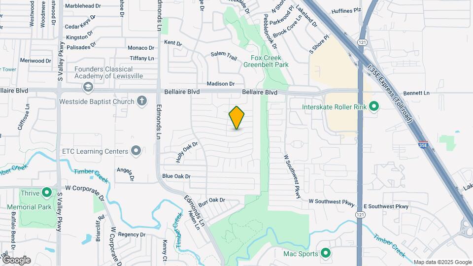 721 Mockingbird Dr Map and Location Details