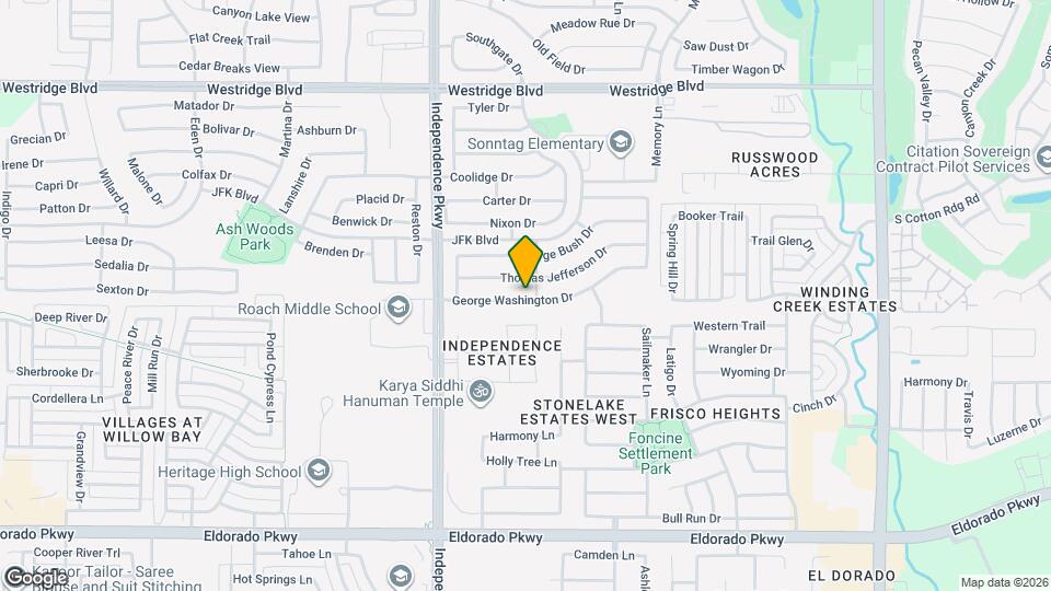 9904 George Washington Dr Map and Location Details