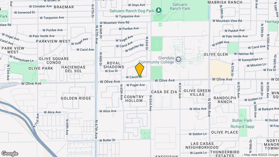 6337 W Caron St Map and Location Details