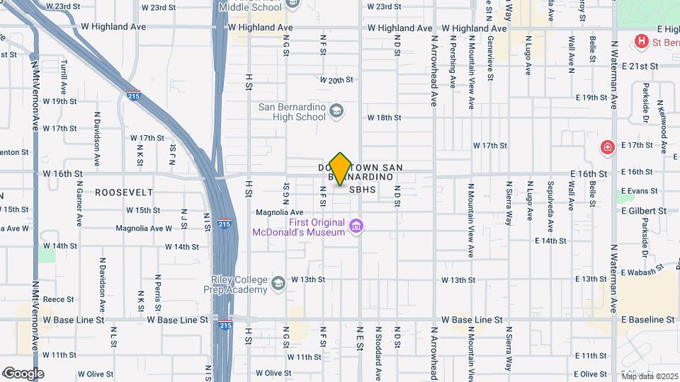 548-558 W Evans St Mapa y Detalles de la Ubicación