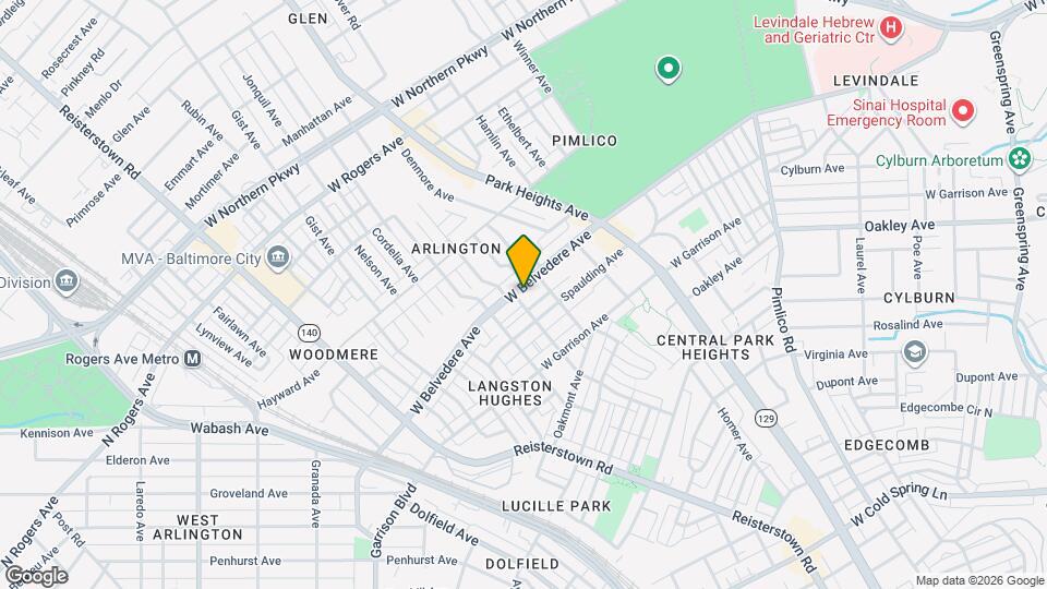 3533 W Belvedere Ave Map and Location Details