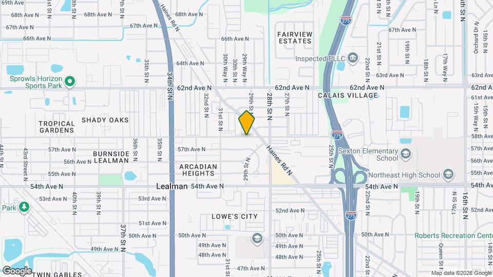 2944 58th Ave N Mapa y Detalles de la Ubicación