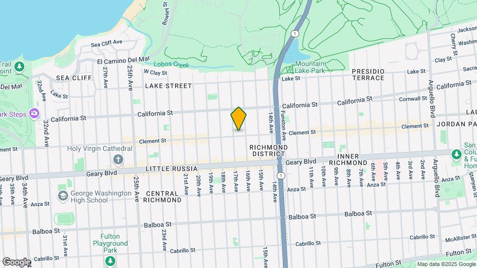 1550 Clement St Map and Location Details