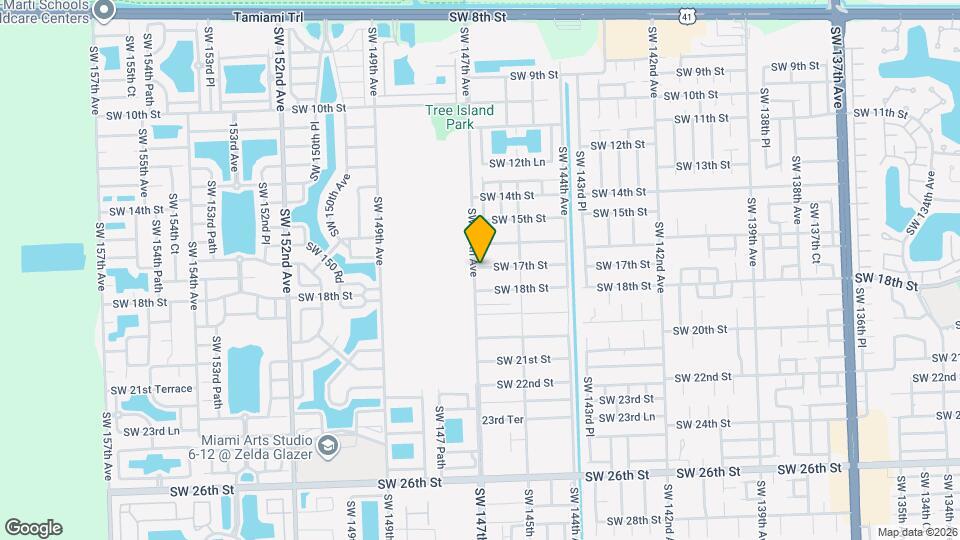 14690 SW 17th St Mapa y Detalles de la Ubicación