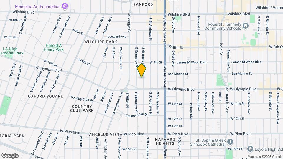957 S Gramercy Dr Map and Location Details