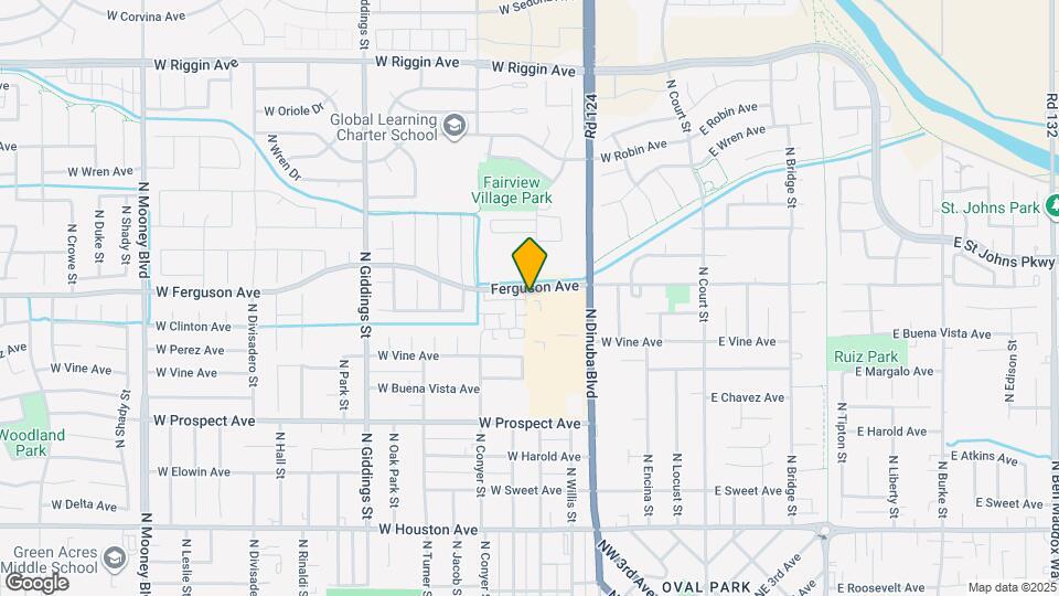 2128 N Highland St Map and Location Details