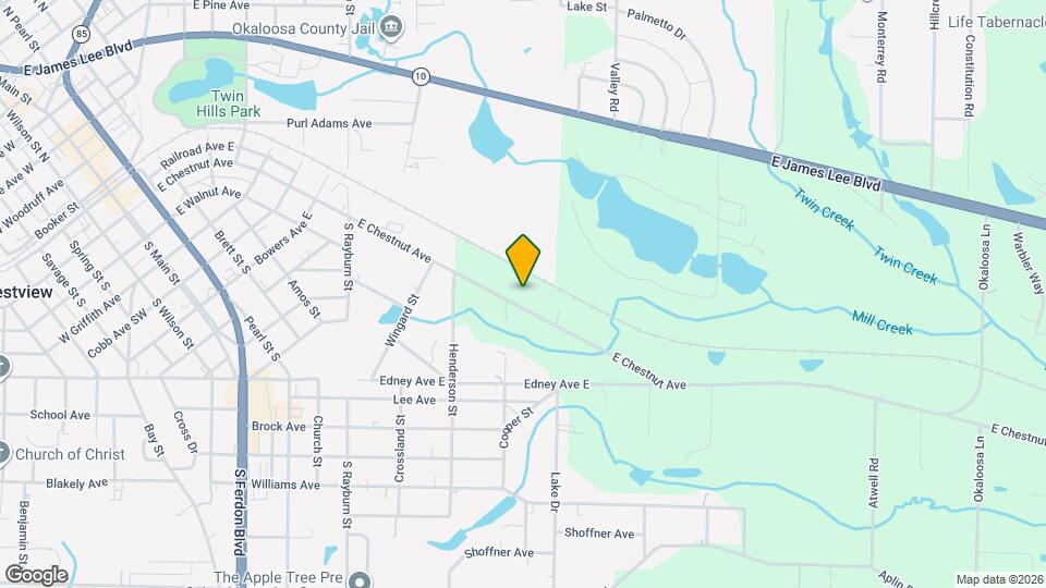 1026 E Chestnut Ave Map and Location Details