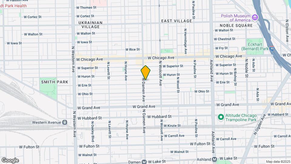 1956 W Erie St Map and Location Details