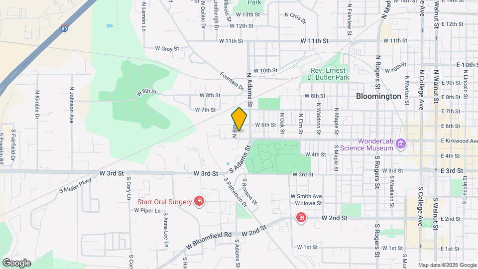 1314 W Kirkwood Ave Mapa y Detalles de la Ubicación