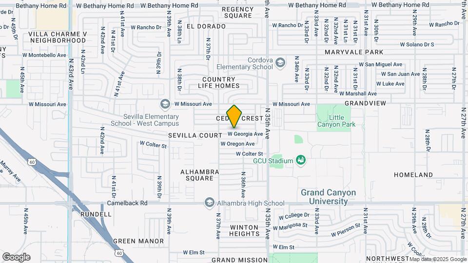 3614 W Georgia Ave Mapa y Detalles de la Ubicación