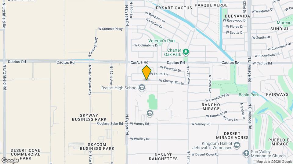 12937 W Cherry Hills Dr Map and Location Details