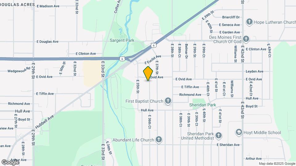 3300 E 36th Ct Map and Location Details