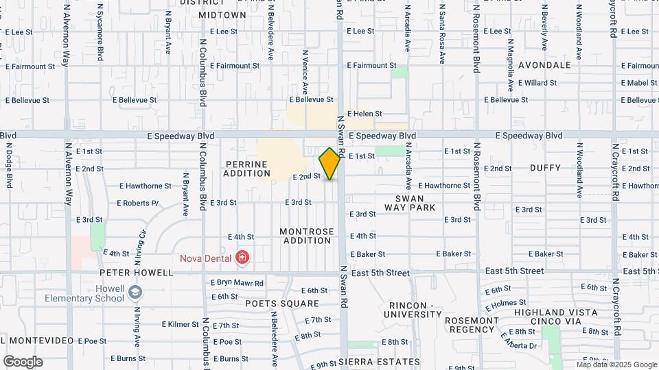 940 N Benton Ave Map and Location Details