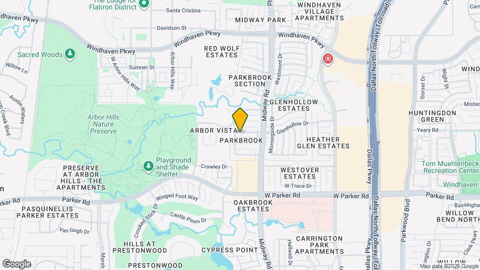 6428 Glenhollow Dr Map and Location Details