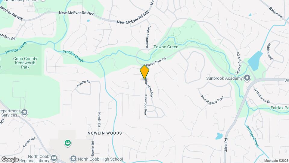 3963 Lullwater Main NW Map and Location Details