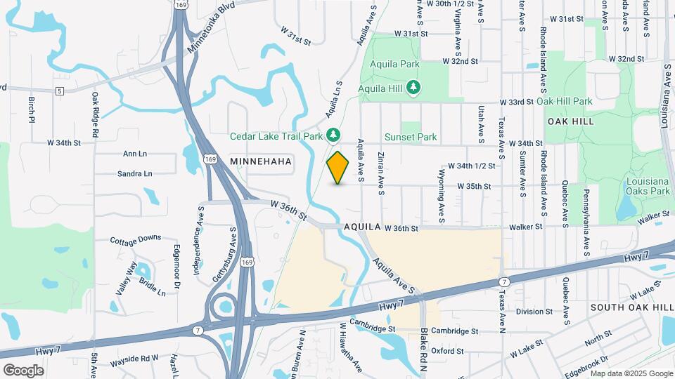 8801 W 35th St Map and Location Details
