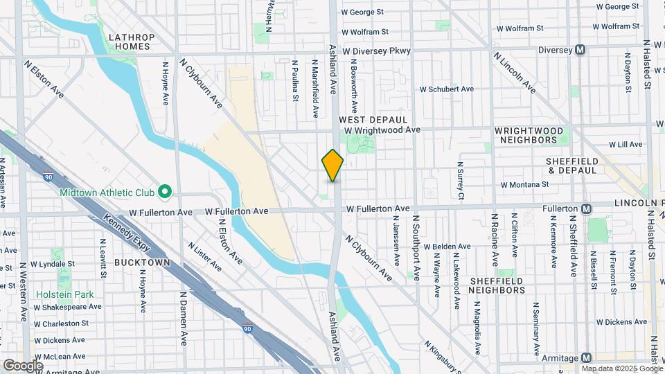 2434 N Ashland Ave Mapa y Detalles de la Ubicación