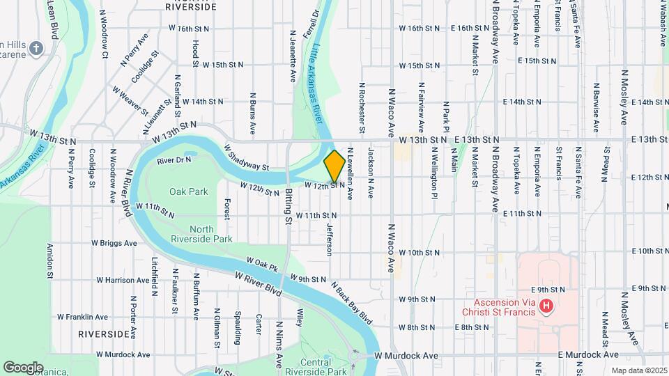 1250 N Jefferson Ave Map and Location Details