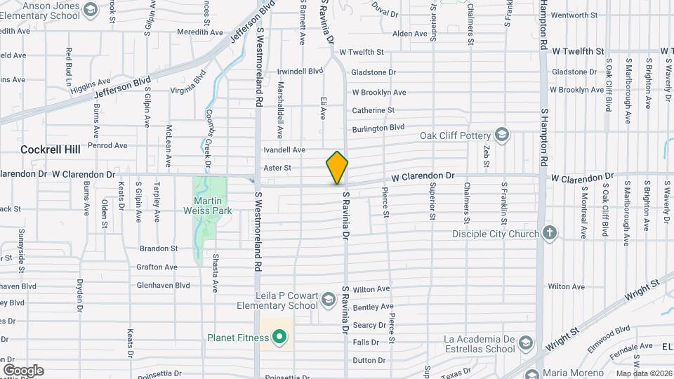 2912 W Clarendon Dr Map and Location Details