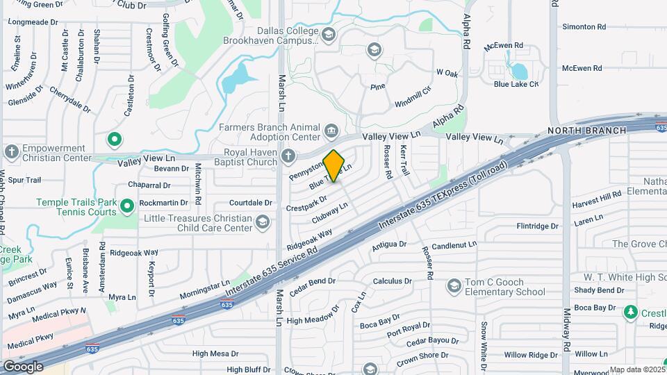 3831 Crestpark Dr Map and Location Details