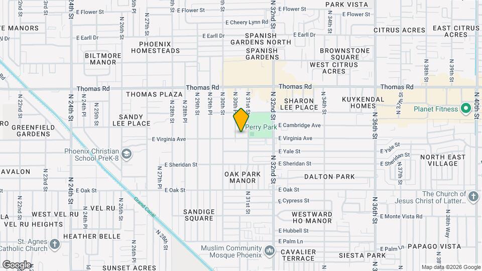 3020 E Virginia Ave Mapa y Detalles de la Ubicación