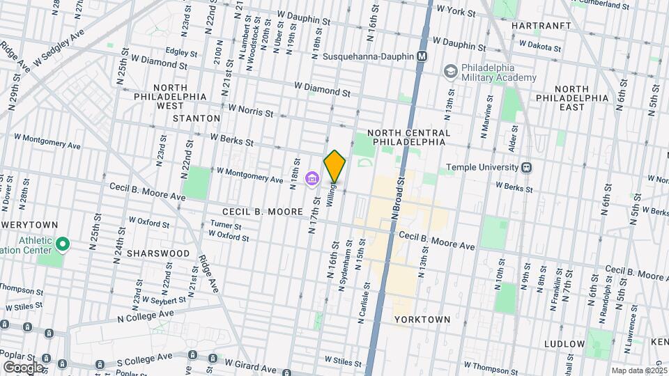 1801 Willington St Map and Location Details