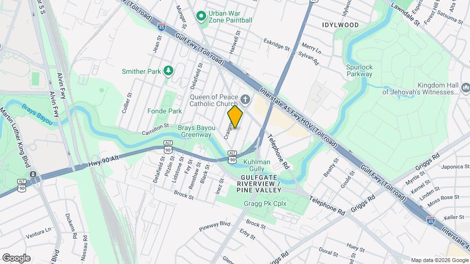 2616 Oakcliff St Map and Location Details