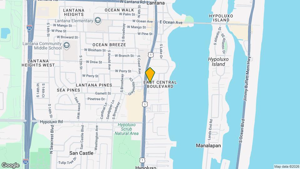 109 E Central Blvd Mapa y Detalles de la Ubicación