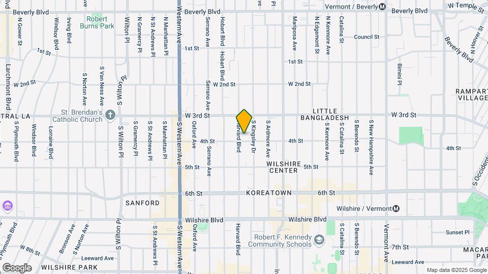 350 S Harvard Blvd Map and Location Details