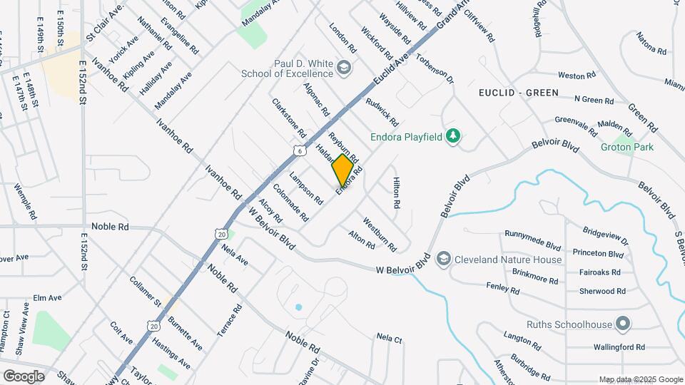 16904 Endora Rd Map and Location Details