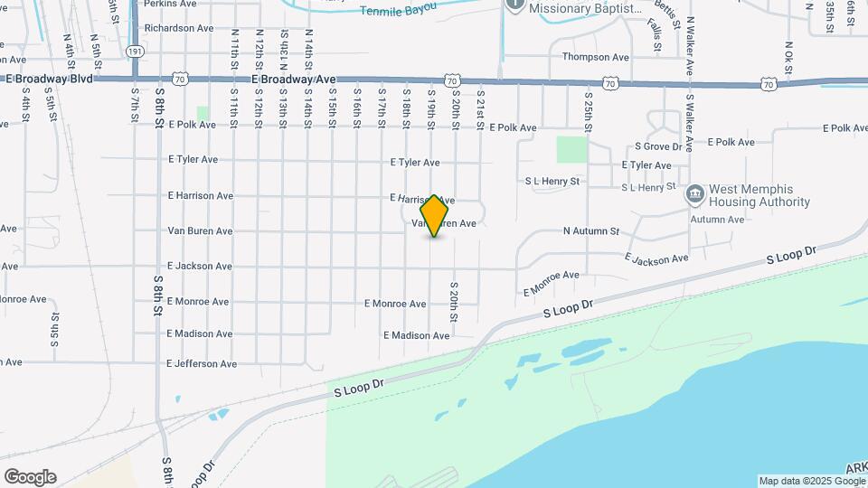 510 S 19th St Map and Location Details