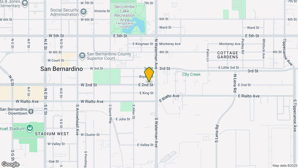 276 E 2nd St Map and Location Details