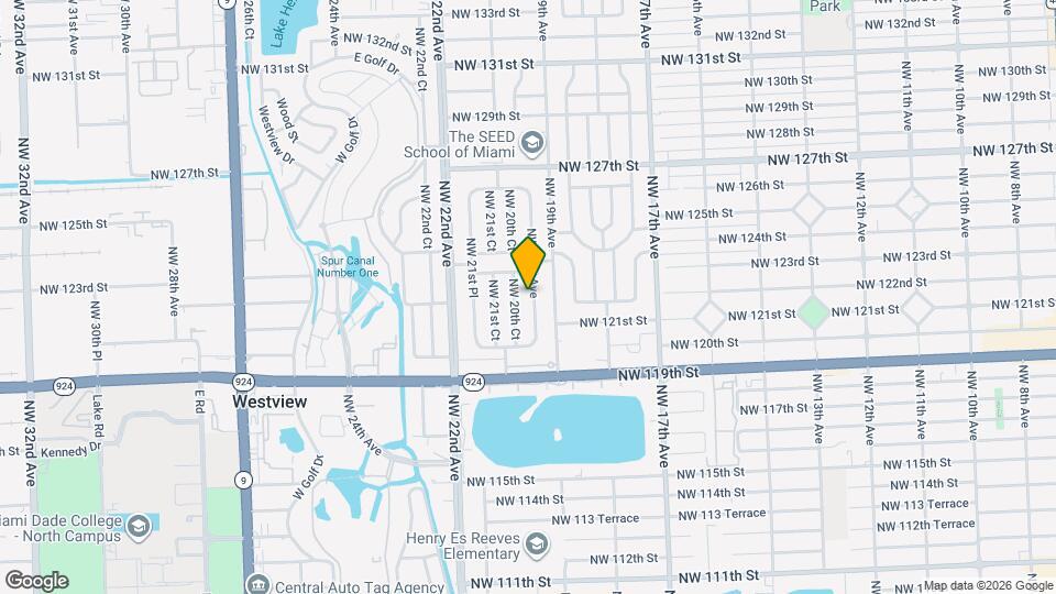 12140 NW 20th Ave Map and Location Details