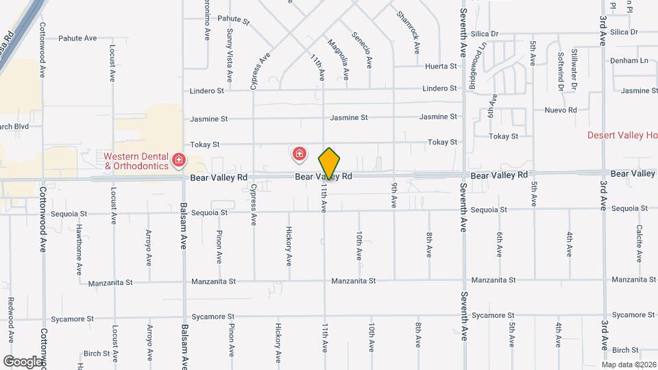 15717 Bear Valley Rd Map and Location Details
