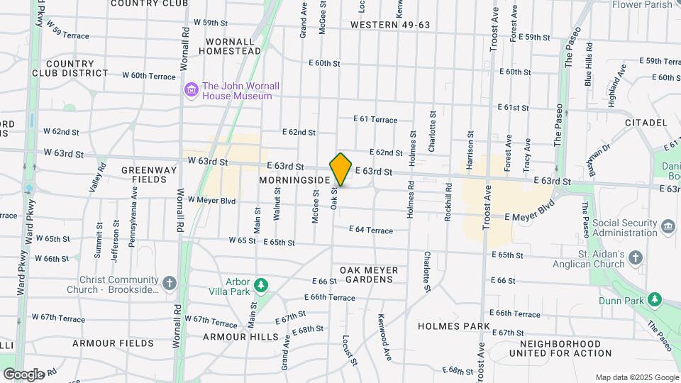 407 E 63rd Ter Mapa y Detalles de la Ubicación