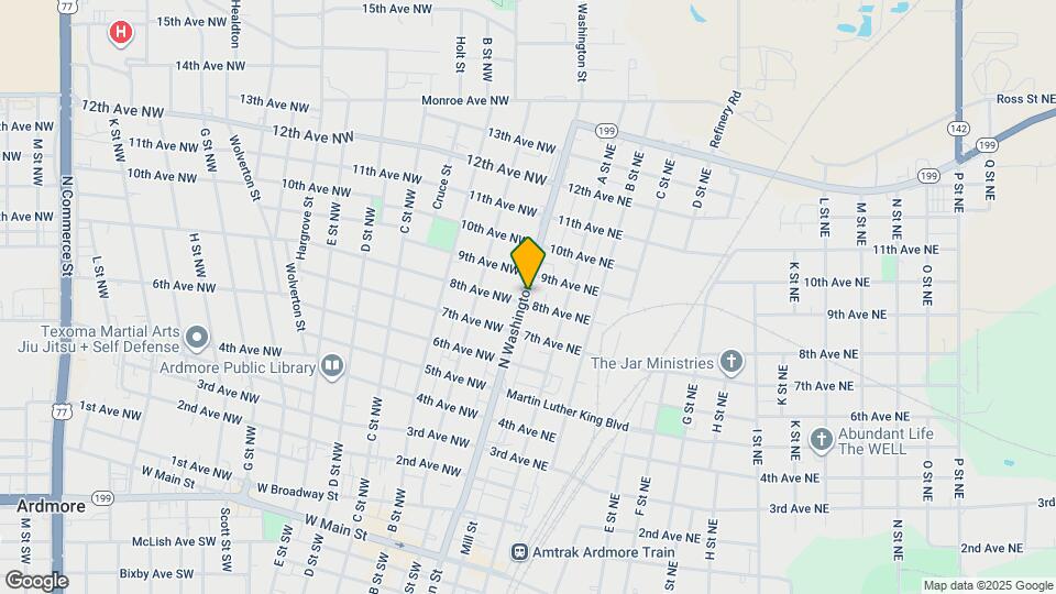 806 N Washington St Map and Location Details