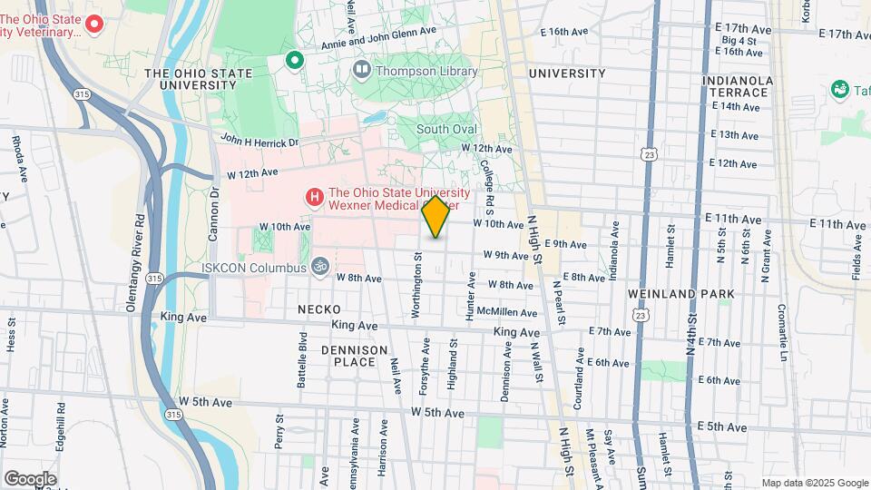 168 W 9th Ave Mapa y Detalles de la Ubicación