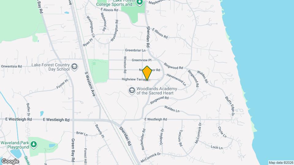 825 Highview Terrace Map and Location Details