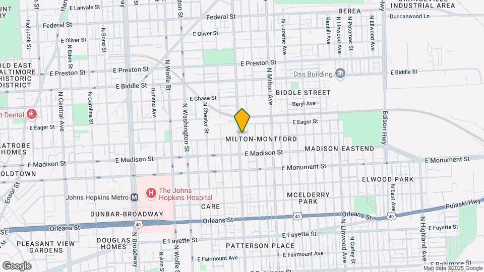 905 N Patterson Park Ave Map and Location Details