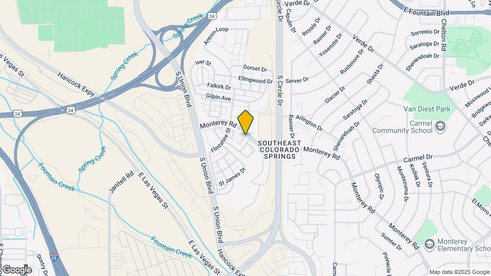 1633 Monterey Rd Map and Location Details