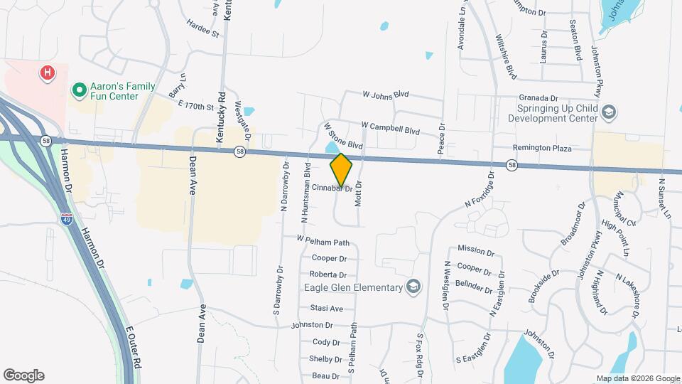 1649 Cinnabar Dr Map and Location Details