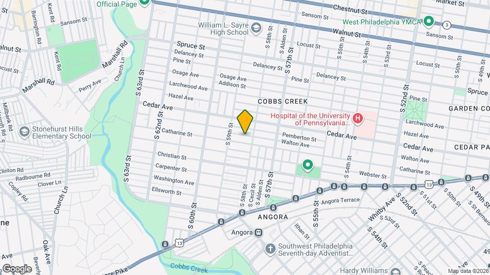 5820 Walton Ave Map and Location Details